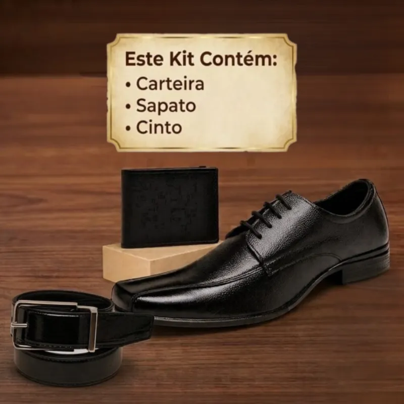 Foto de Kit 01 Sapato, Carteira e Cinto