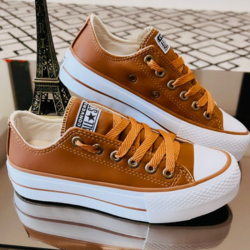 Foto de All Star Plataforma Couro Gel
