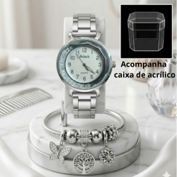 Foto de Relógio Feminino + Pulseira